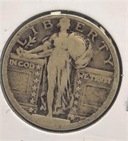 1917-S  Standing Liberty 25 Cent Coin  T2