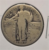 1927 Standing Liberty 25 Cent Coin