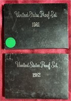 1981 & 1982 US MINT PROOF SETS