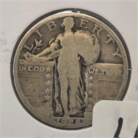 1928 Standing Liberty 25 Cent Coin