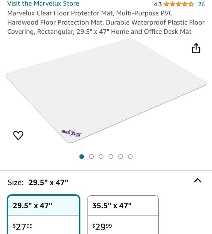 Clear Floor Mat (Open Box, New)