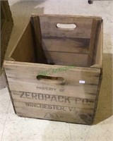 Apple crate, vintage Zeropack  Apple crate,