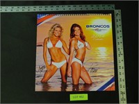 Broncos Cheerleaders 2014 Calendar Autographed