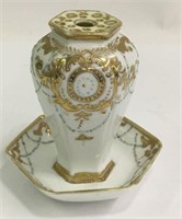 Nippon Hand Painted Hatpin Holder