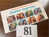 BROADWAY SONG WRITERS STAMPS 16 COUNT