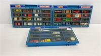 (3) Hot Wheel showcases with 43 cars