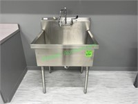 33"Wx27.5"Dx44"T Stainless Utility Sink