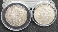 (2) Morgan Silver Dollars: 1889, 1896