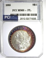 1885 Morgan MS65+ PL LISTS $500