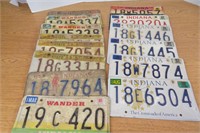 Lot of Indiana License Plates+