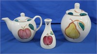 Ceramic Decorative Vase, Teapot, Vase w/Lid