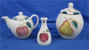 Ceramic Decorative Vase, Teapot, Vase w/Lid