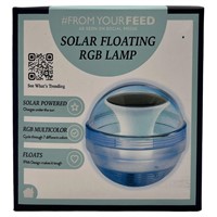 Large Floating Solar RGB Color Changing Lamp