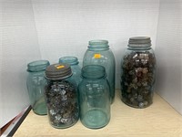 Vintage Blue jars