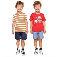 4-Pc Pekkle Boy's 5 Set, T-shirts and Shorts,