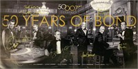 RARE ALL 6 James Bond Autograph Poster COA