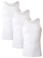 Hanes Men's 3-Pack A-Shirt, White, Medium