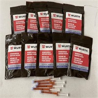 10 PACK OF 5 PIECES 0.2 ML WURTH WINDSHIELD