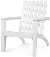 $90  Tangkula Acacia Wood Adirondack Chair  White