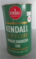 1 Qt. Kendall transmission can, full. Measures: