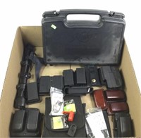 Assorted Magazine Pouches, Pistol Case