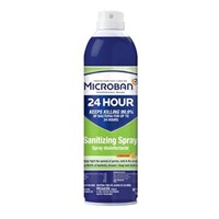 Microban 24 Hr Sanitizing Spray,Cs of 6-15 oz Cans