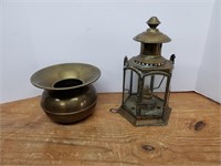 B1- BRASS SPITUNE AND LANTERN