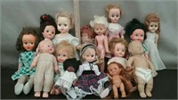 Box-15 Vintage Small Dolls, Assorted Makers