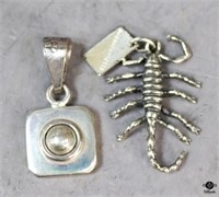 Sterling Pendants/Charms / 2 pc