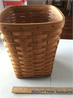 Longaberger basket 1993 good small waste basket