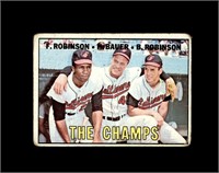 1966 Topps #1 Robinson/Bauer/Robinson P/F to GD+