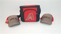 Arizona Diamondbacks Cooler & (2) Hats