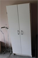Two Door Cabinet with Shelves & Contents