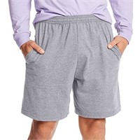 Hanes Men's Jersey Short with Pockets, Light