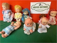 8 Vintage Dolls 3-5”(2 Kewpie)