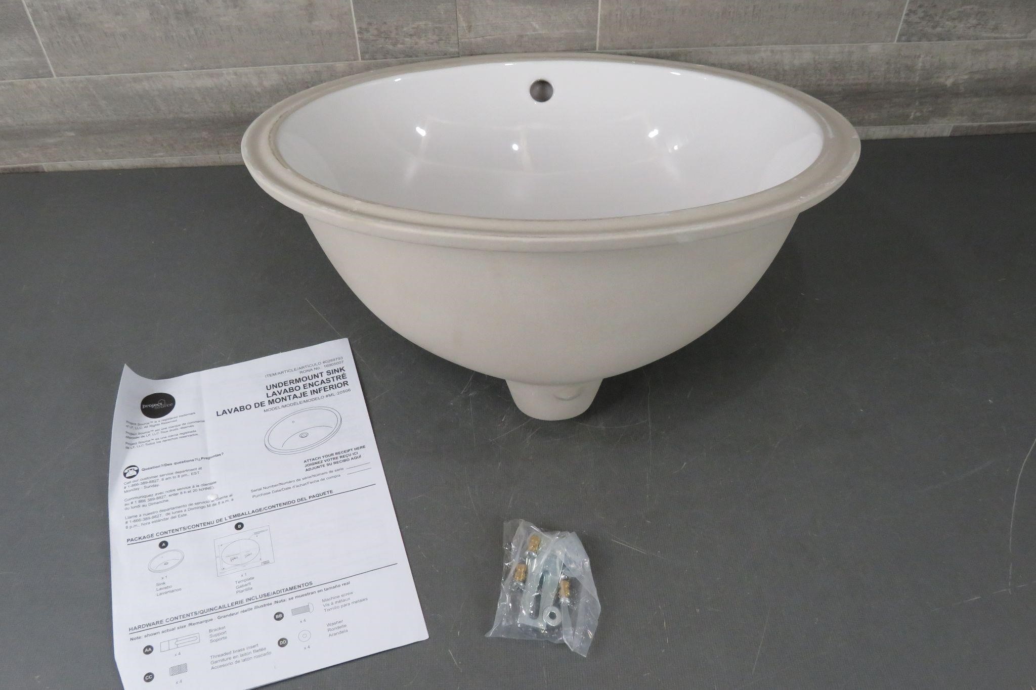 PROJECT SOURCE UNDERMOUNT SINK / UNUSED