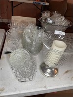 Collection of crystal and cut glass