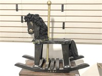 Black Wooden Rocking Horse