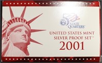 2001 US SILVER PROOF SET