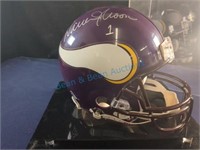 Signed, Minnesota Vikings Warren Moon helmet