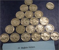 22-United States Indian Head / Buffalo Nickels