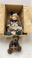 Boyd’s Bear Porcelain Doll in Box (Kelly)
