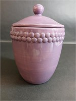 Tabletops Gallery Hand Painted Purple Jar