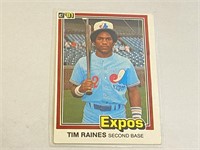 1981 Tim Raines Donruss Rookie Baseball Card