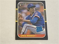 1987 Greg Maddux Donruss Rookie Baseball Card