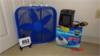Box Fan, Ceramic Heater, Vaporizer
