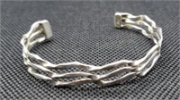 Sterling Silver Cuff Bracelet 12.3g