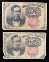 (2) Act of 1864 Ten Cent Fractional Currency