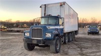 1987 Mack, DM686 Quad Axle Van Truck, VIN