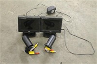 SECURITY CAMERS AND MONITORS, ALL WORKS PER SELLER
